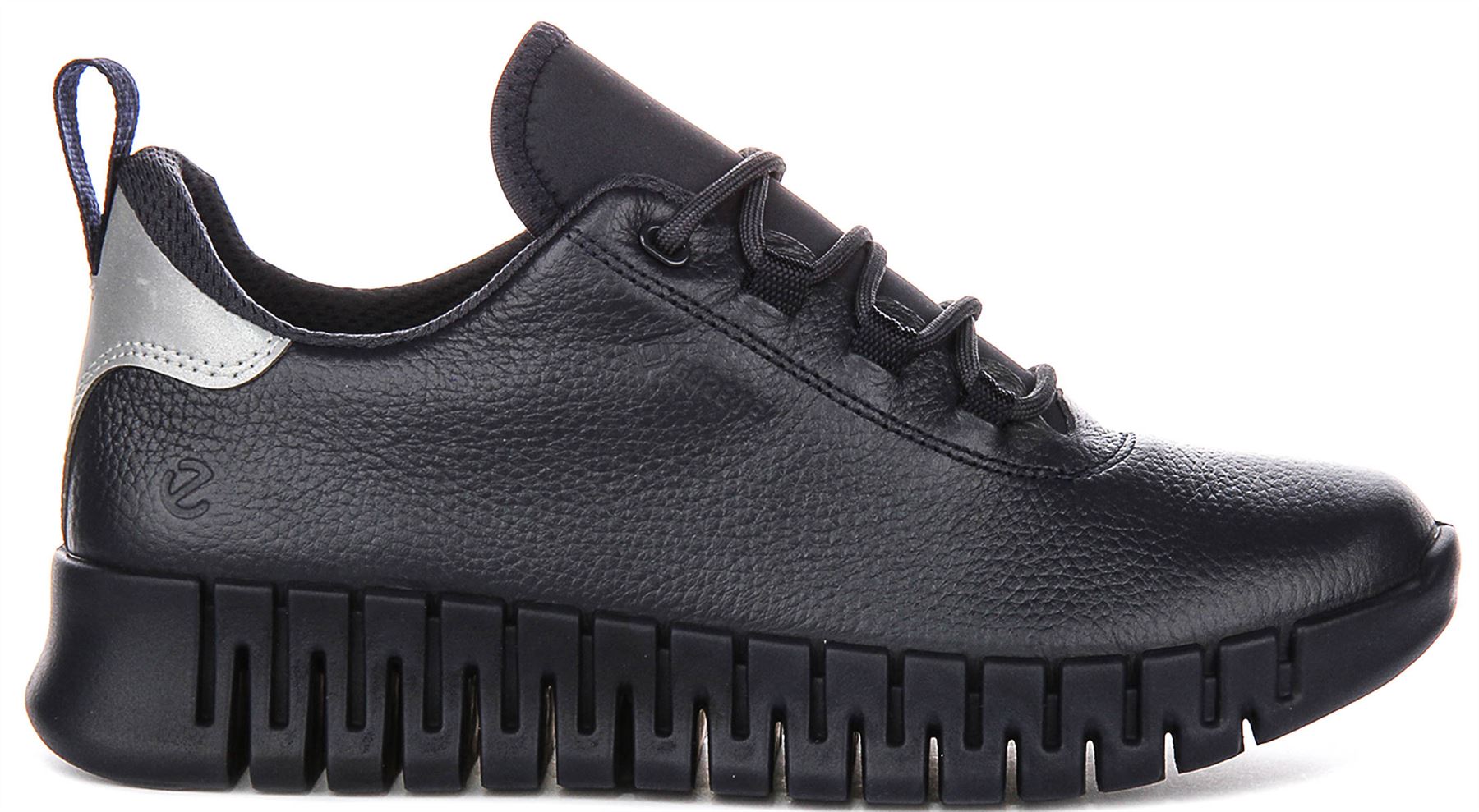 Ecco Gruuv W Leather Laceup Gore Tex Fluidform Damen Trainer in Marineblau EU 37-42