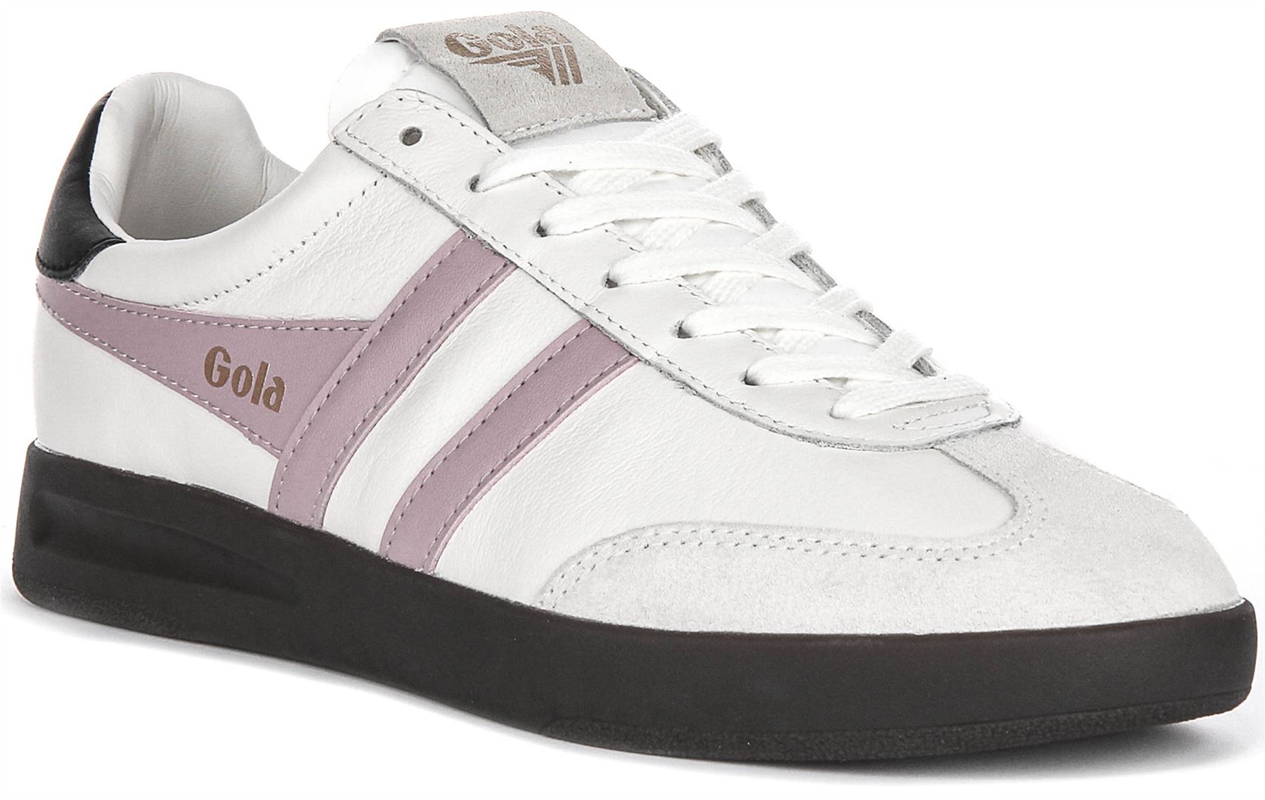 Кроссовки Gola Classics Cyclone Le на шнуровке из ретро-замши Damen wei pink Великобритания 3 - 8 25290₽