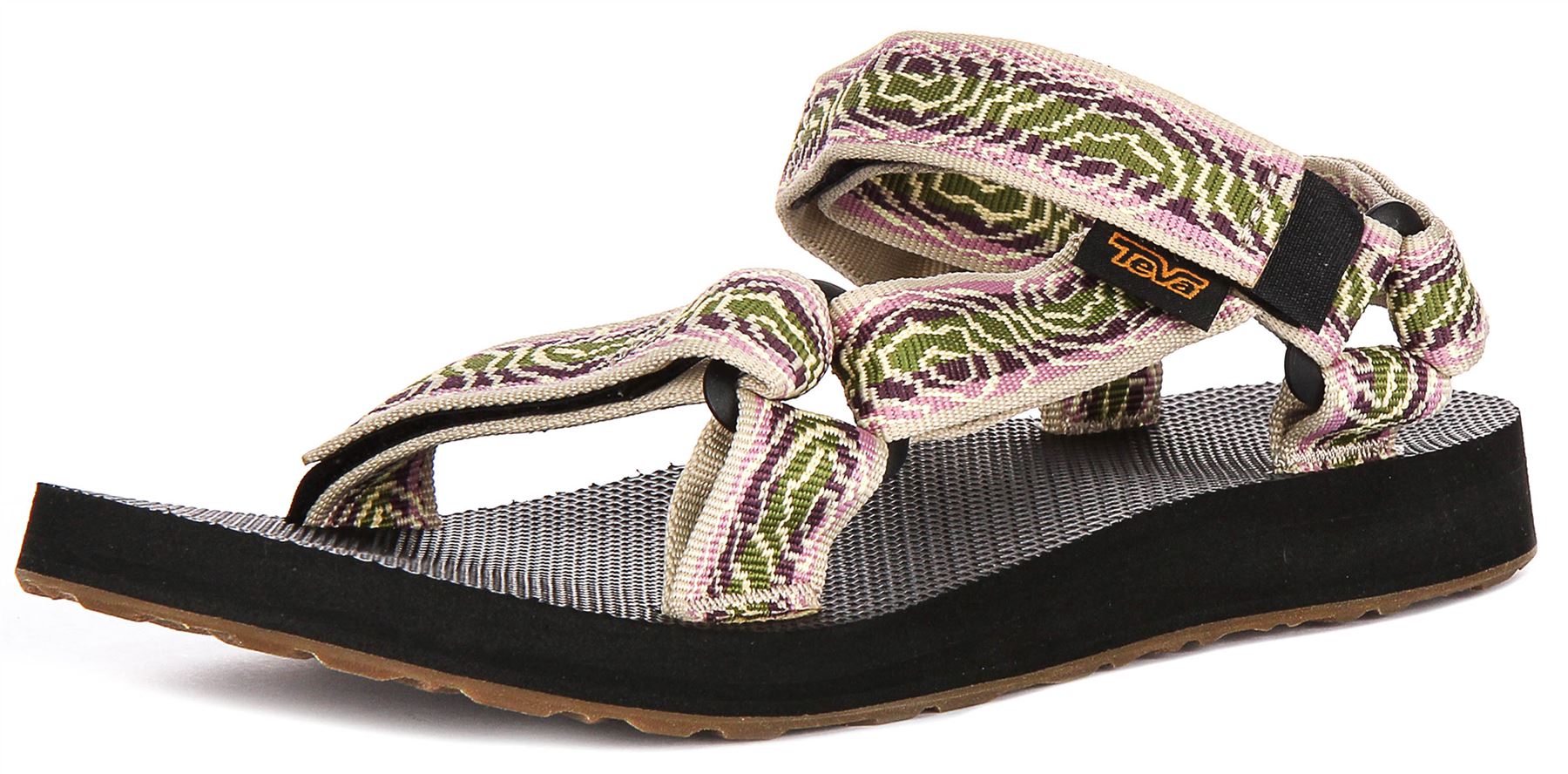 Teva Original Universal Back Strap Vegan Womens Sandals Black Multi US 6 - 9 - Picture 19 of 25