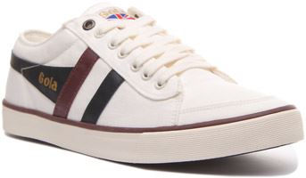 Zapatilla deportiva Gola Classics Comet vegana de lona gris roja para hombre EE. UU. 7-13 - Imagen 8 de 13