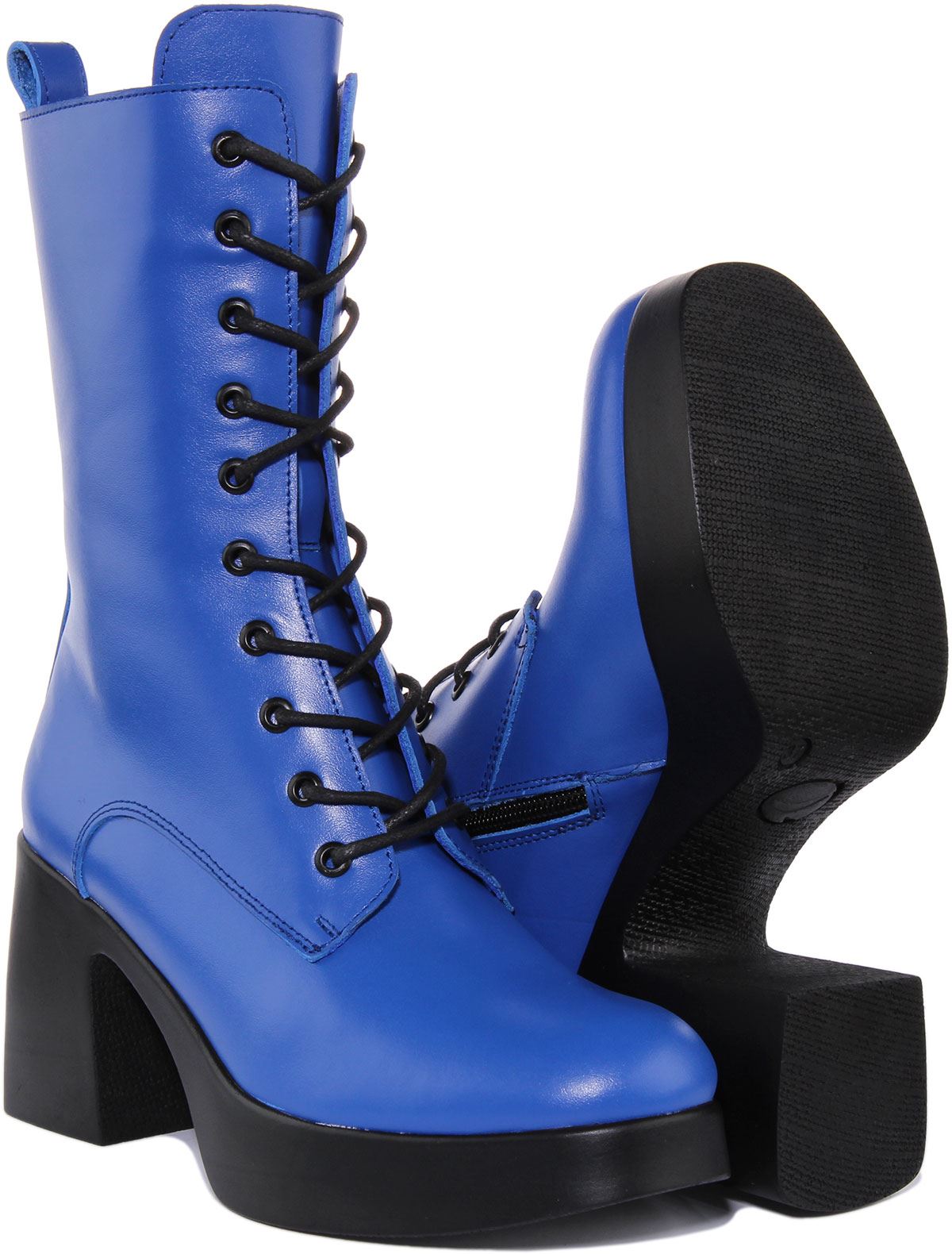Justinreess England Frida Cuero Suave Botas de Plataforma Marrón Mujer EE. UU. 5 - 10 - Imagen 12 de 19