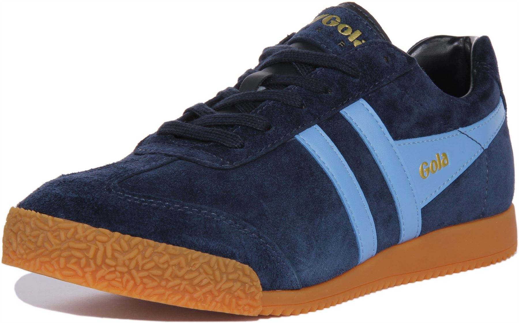 Zapatilla deportiva retro con cordones Gola Classics Harrier para mujer en azul marino talla US 5-10 - Imagen 12 de 12