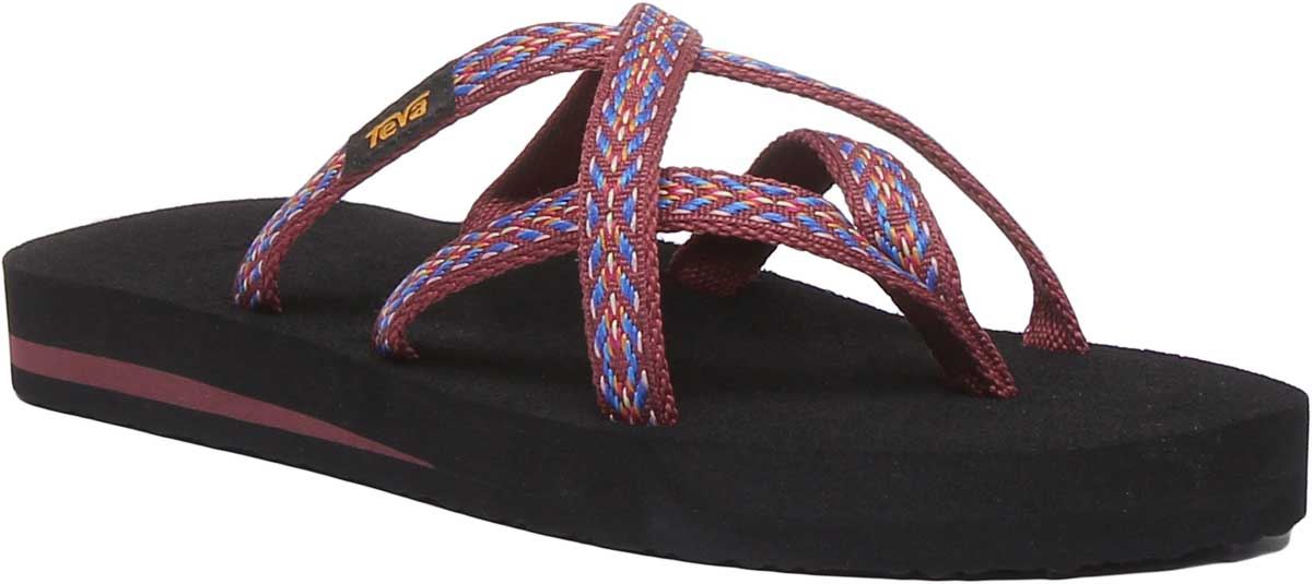 Teva Olowahu Womens Strappy Flip Flop Sandals In Orange Size US 5 - 10 - Picture 9 of 32