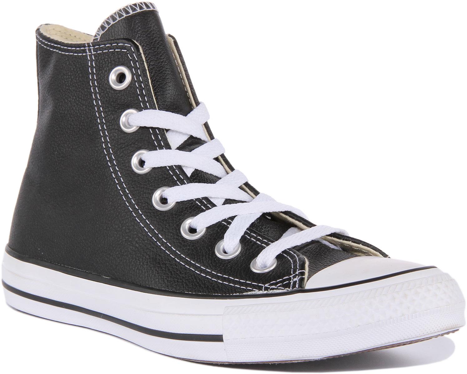 Converse 132170 Ct As Hi Leather Womens Sneakers In Black US 5