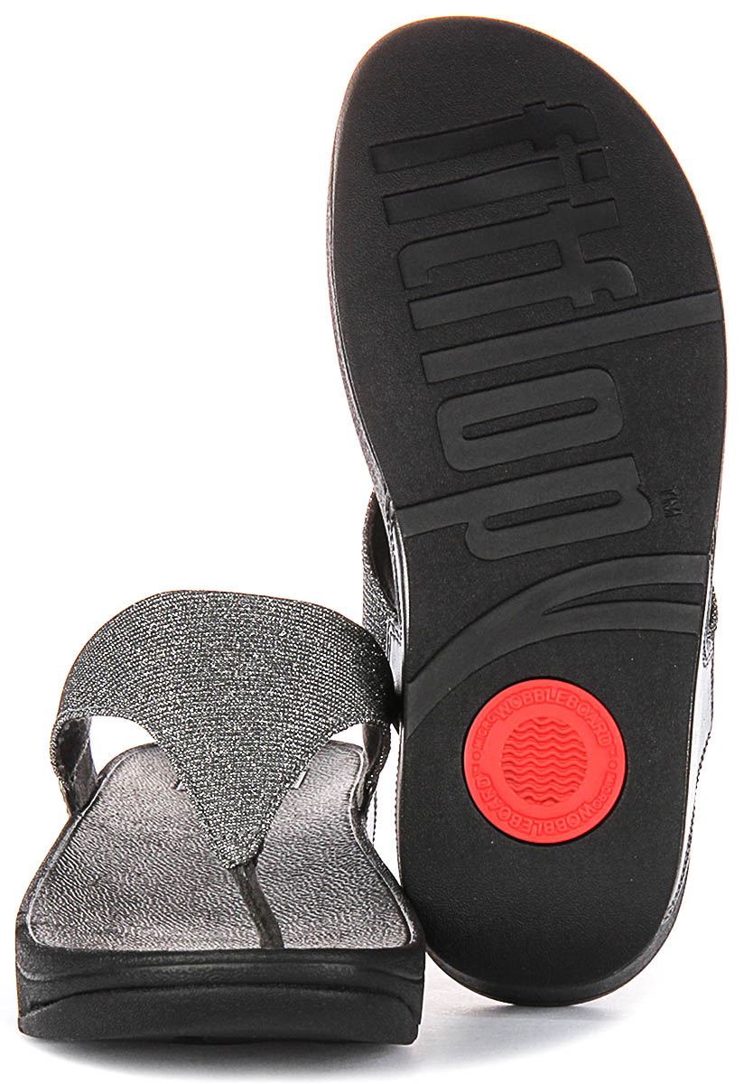 Sandalia Para Mujer Fitflop Lulu Shimmerlux En Pewter UK 3 - 8 - Imagen 24 de 25