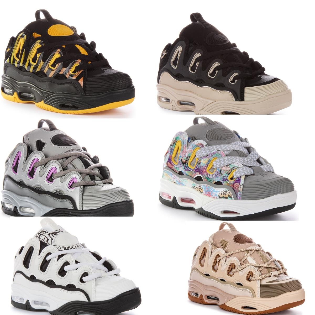 Osiris D3 2001 Chunky Sole Lace Up Skateboard Mens Sneaker White