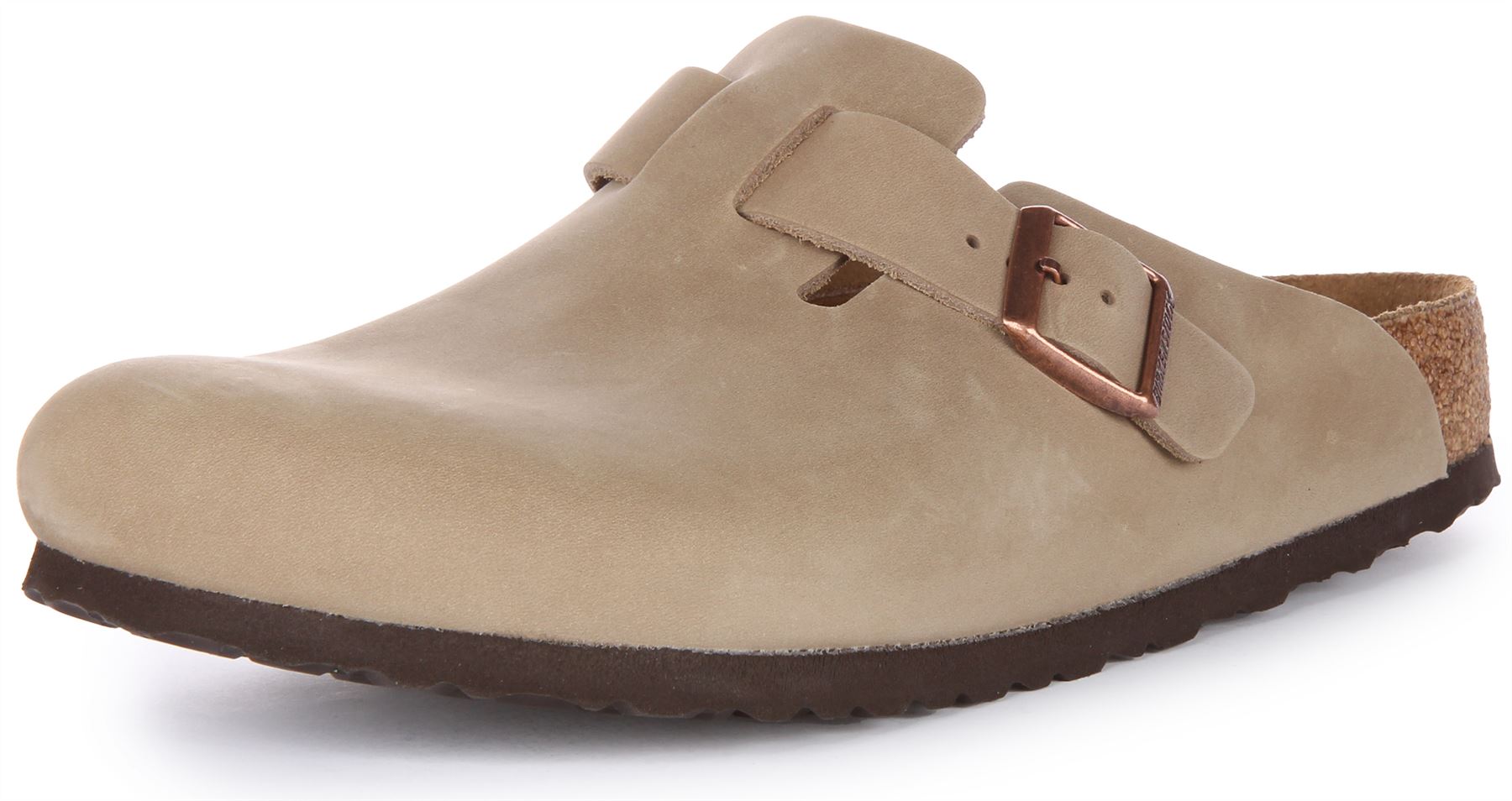 BIRKENSTOCK Boston BS Hebilla Nat Corcho Zuecos Unisex Sandalia Tabaco GB 3-7 - Imagen 12 de 12