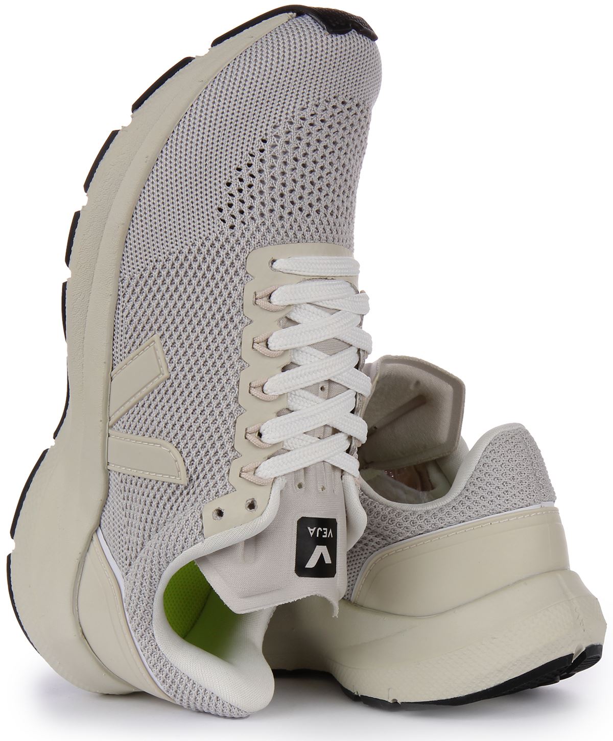 Veja Marlin V-Strick Absatz Unterstützung Schnürtrainer grau Damen Größe UK 3 - 8 - Bild 10 von 12