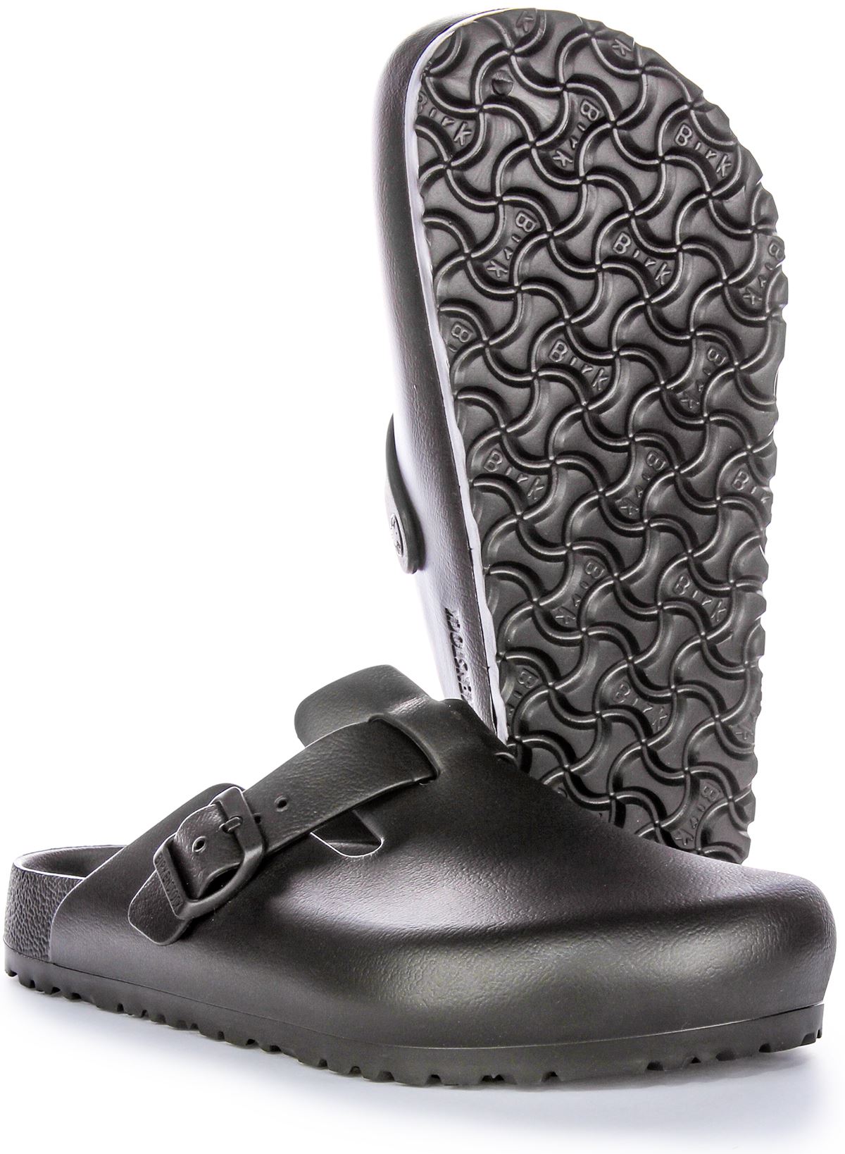 Birkenstock Boston Eva Beach Rubber Sandal Unisex Sandal Black 7- 12 - Picture 6 of 13
