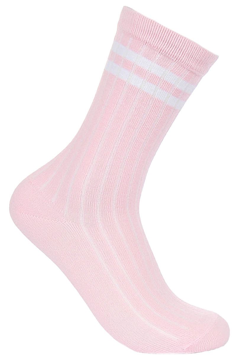 Justinreess England 2P Stripe Cotton Wear Womens Socks In White Black One Size - Picture 27 of 37