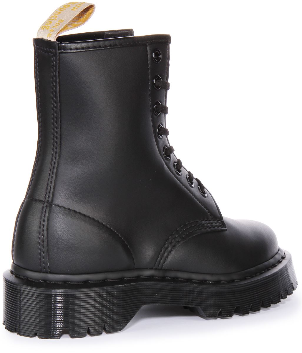 Dr Martens 1460 Bex Mono Vegan Felix Rub Off Unisex Boot In Black Dr Martens 1460 Bex Mono Vegan Felix Rub Off Unisex Boot In Black