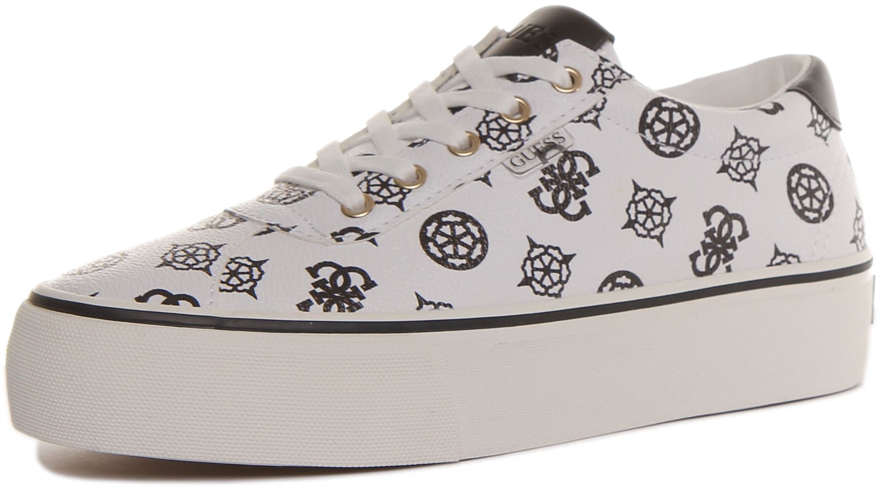 Guess Fl5Sanfal12 Sanam Womens Lace Up Platform Sneakers Size US 5 - 11