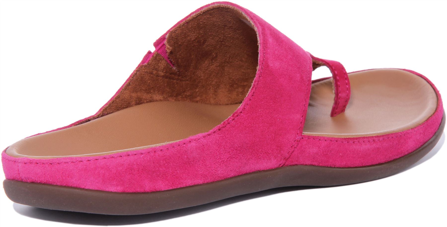 Strive Capri Womens Toe Loop Leather Sandals In Magenta Size US 6 - 11 - 第 27/36 張圖片