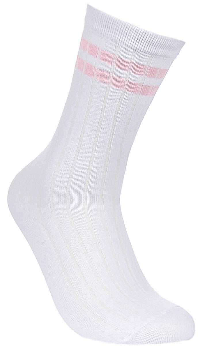 Justinreess England 2P Stripe Cotton Wear Womens Socks In White Black One Size - Picture 32 of 37