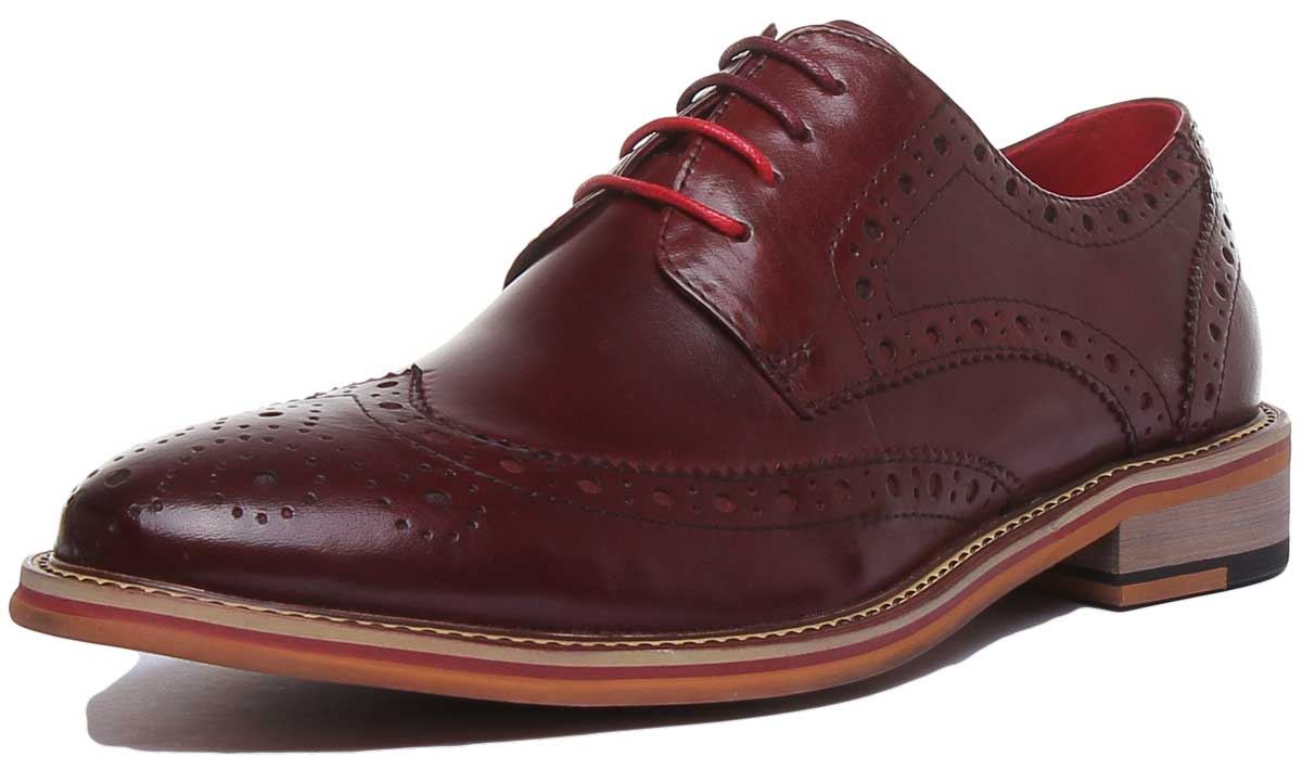Justin Reece England Dover Wooden Derby Mens Formal Shoes In Black UK 6 - 14 - Picture 31 of 31
