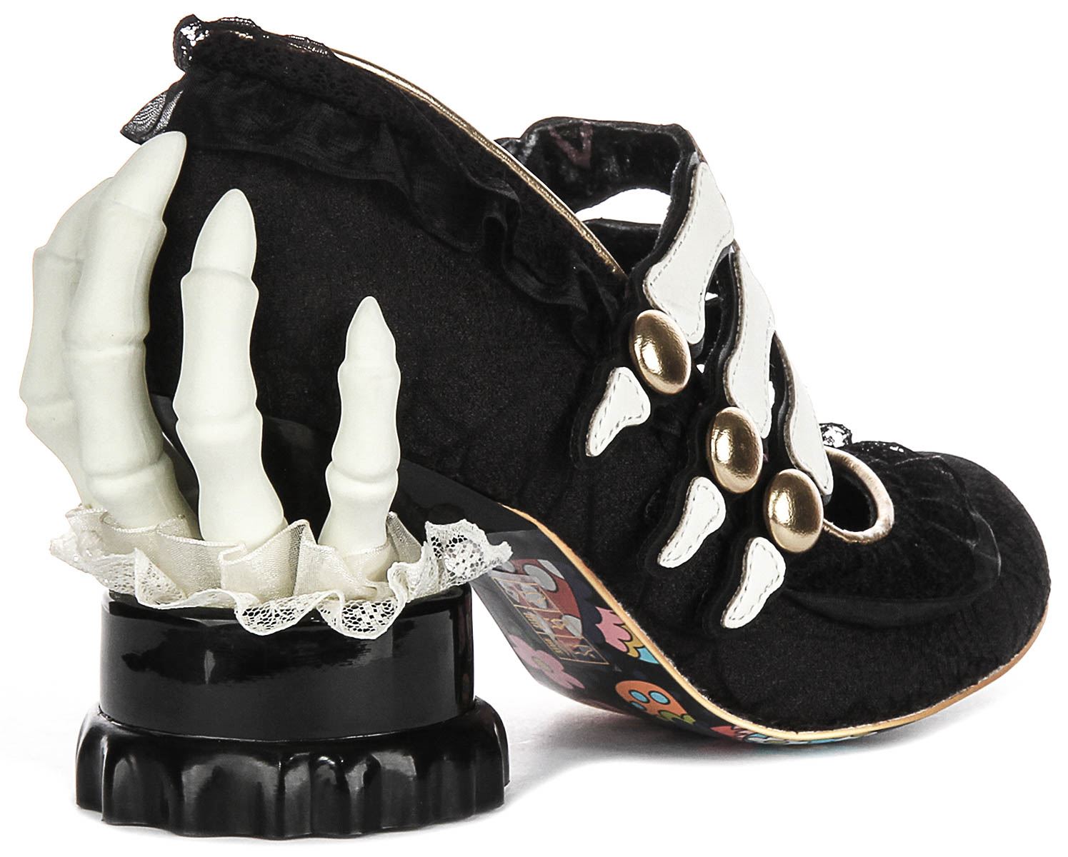 Irregular Choice Goulish Grasp Spooky Skeletal Damen Absatz Schwarz US 6 - 10 - Bild 15 von 18