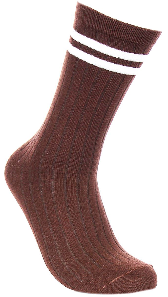 Justinreess England 2P Rayas Algodón Calcetines Hombre en Amarillo Negro Talla - Imagen 5 de 25