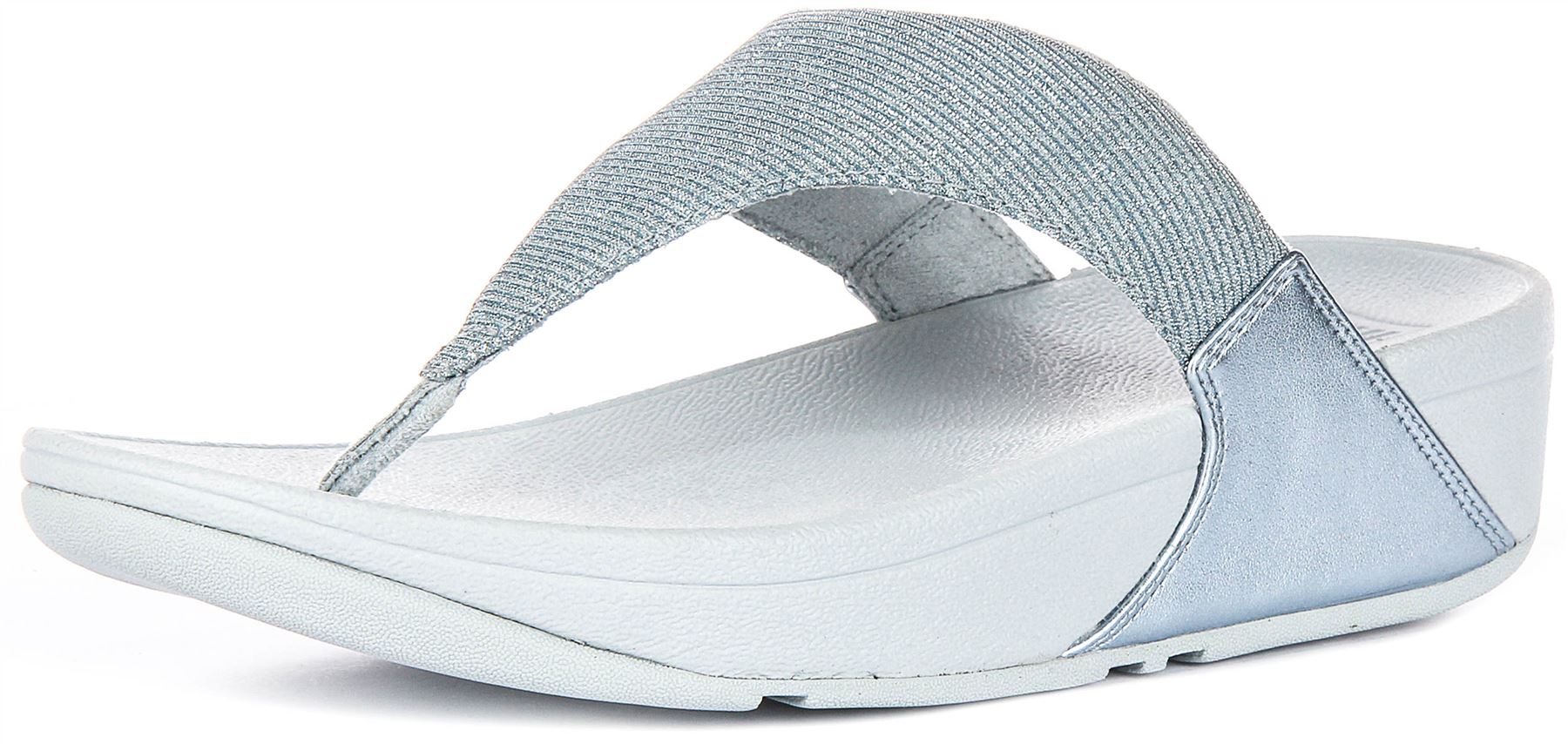 Sandalia Para Mujer Fitflop Lulu Shimmerlux En Pewter UK 3 - 8 - Imagen 19 de 25