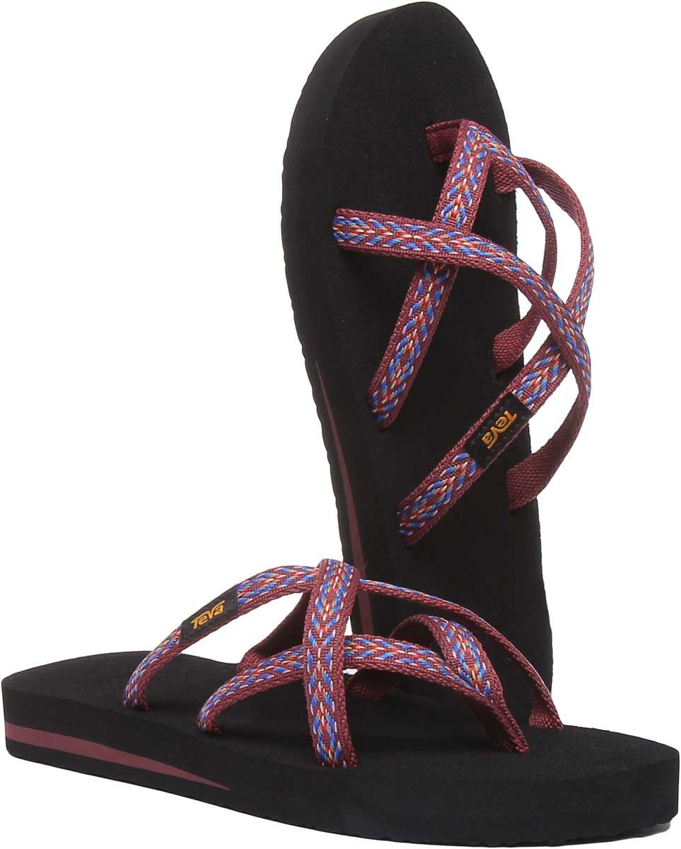 Teva Olowahu Womens Strappy Flip Flop Sandals In Orange Size US 5 - 10 - Picture 13 of 32