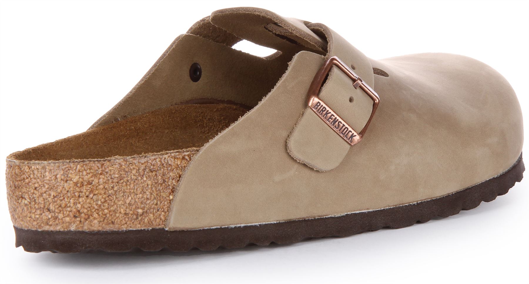 BIRKENSTOCK Boston BS Hebilla Nat Corcho Zuecos Unisex Sandalia Tabaco GB 3-7 - Imagen 9 de 12