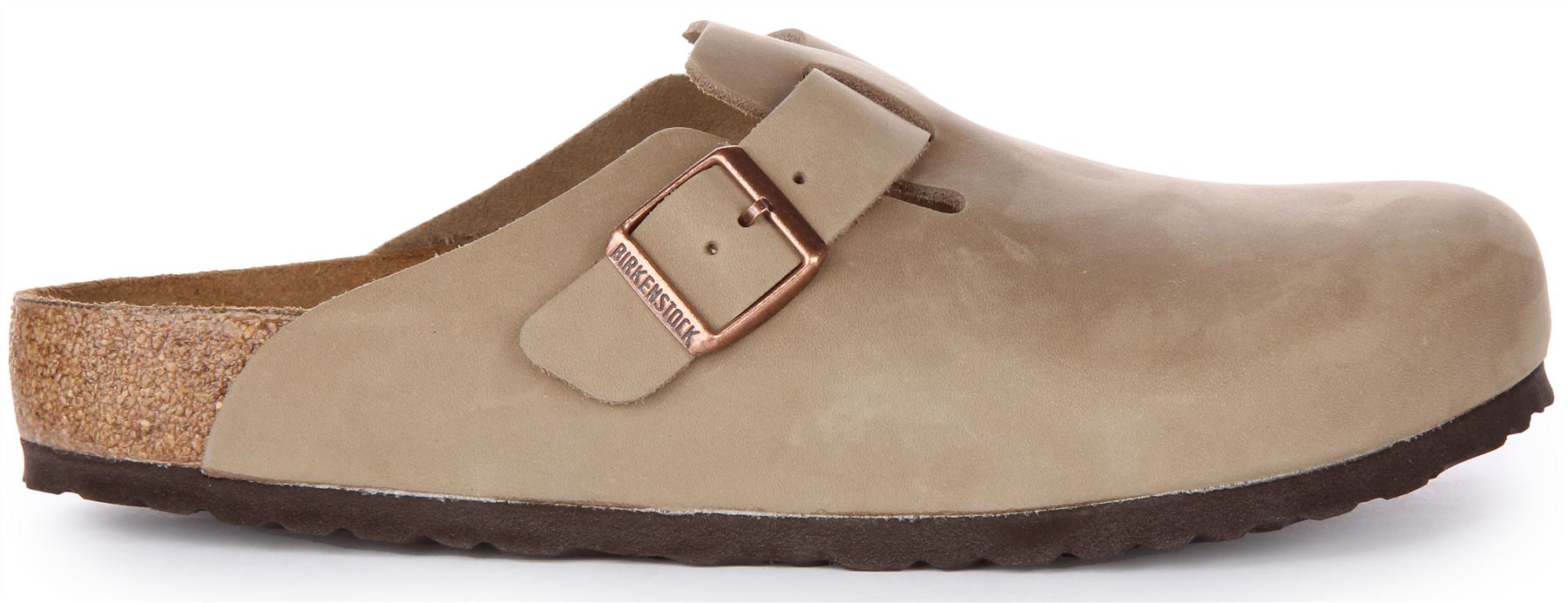 BIRKENSTOCK Boston BS Hebilla Nat Corcho Zuecos Unisex Sandalia Tabaco GB 3-7 - Imagen 8 de 12