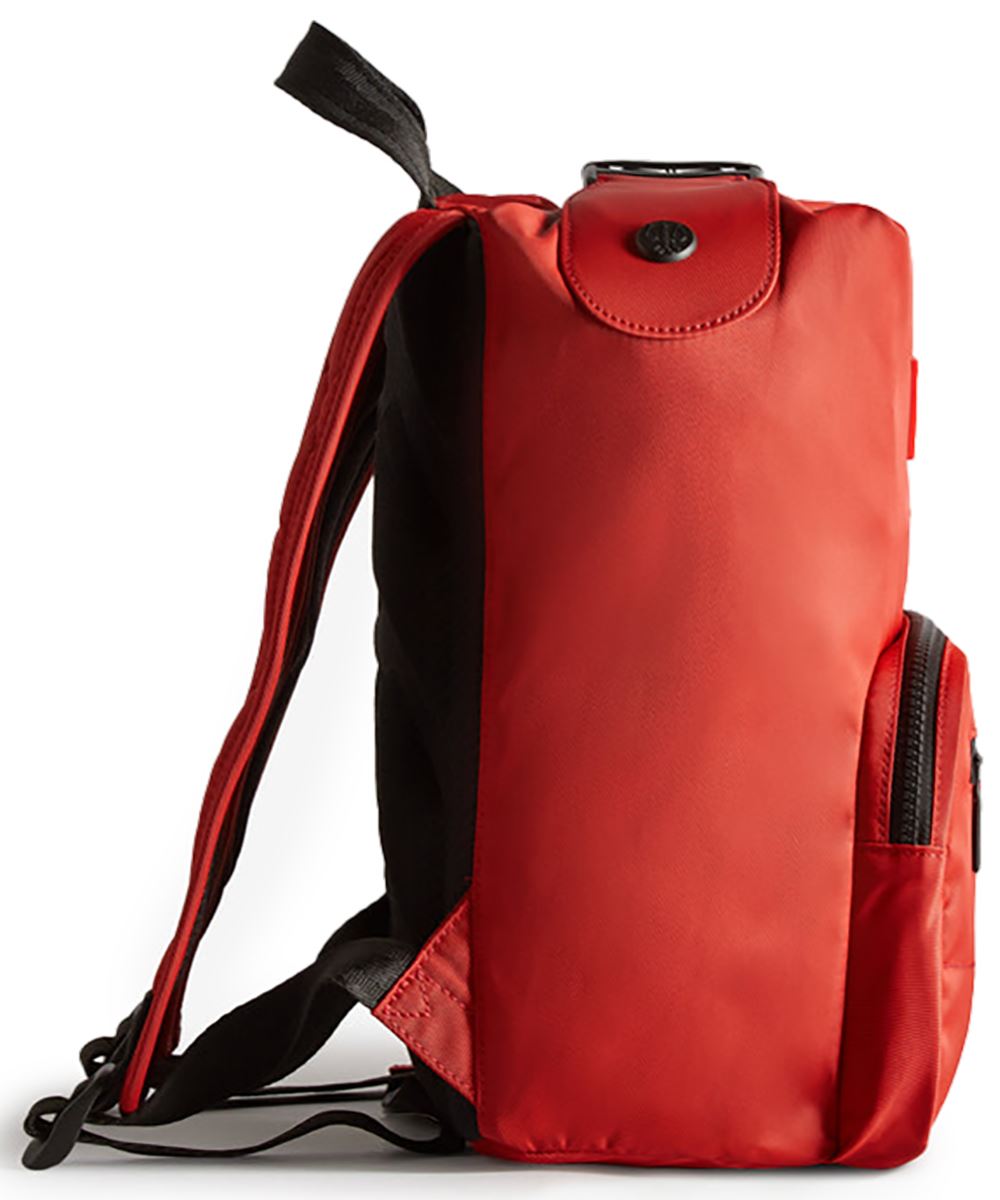 Hunter Nylon Pioneer Mini Top Clip 11L Backpack Unisex Bags In Red - Picture 9 of 12