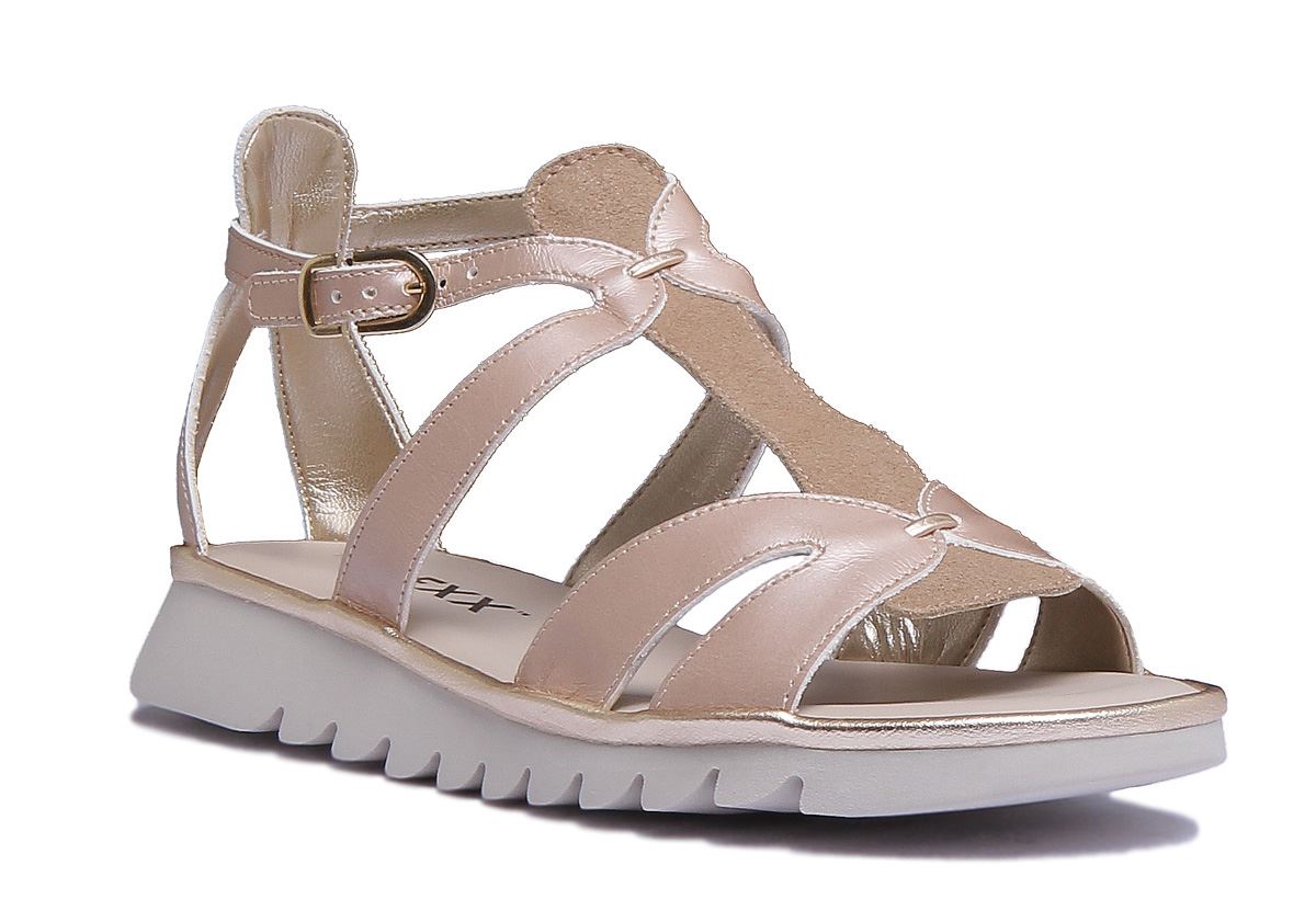 Сандалии Flexx Free Wave S-Flex Knöchelriemen Bckl из золота, Великобритания, 3 - 8