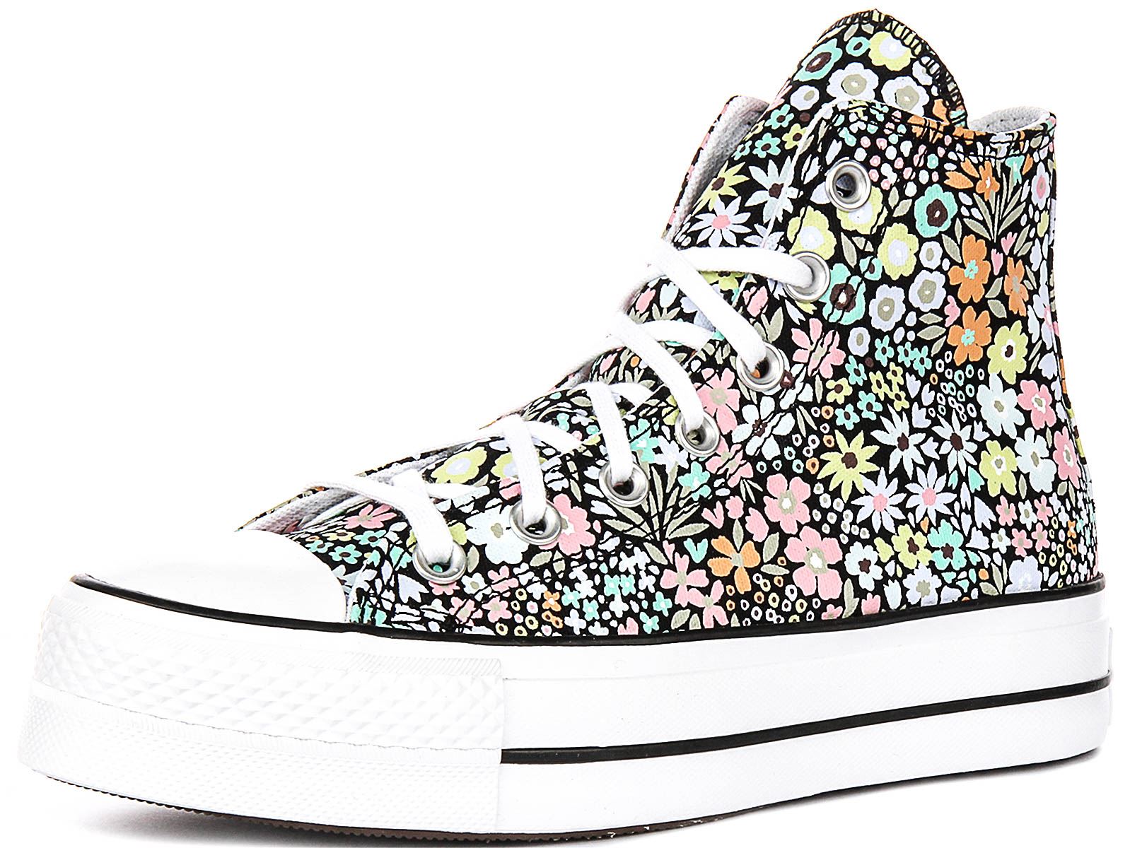 Converse A15009C Ct As Lift Allover Florals Damen Sportschuhe in Blumen UK 3 – 8 - Bild 13 von 25