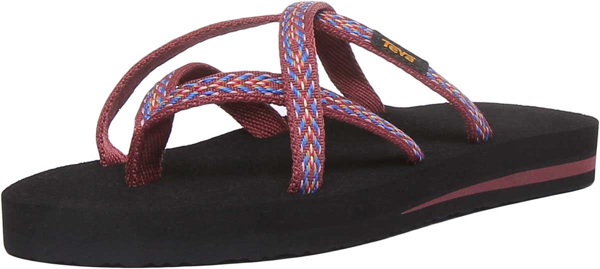 Teva Olowahu Womens Strappy Flip Flop Sandals In Orange Size US 5 - 10 - Picture 14 of 32