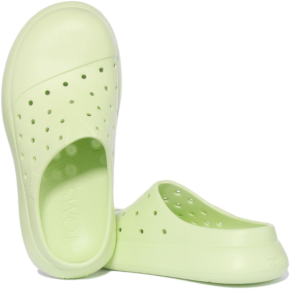 Toms Clog Mallow Eco Slip On Rubber Espadrille Unisex Sandals White UK 3- 12 - Picture 11 of 19