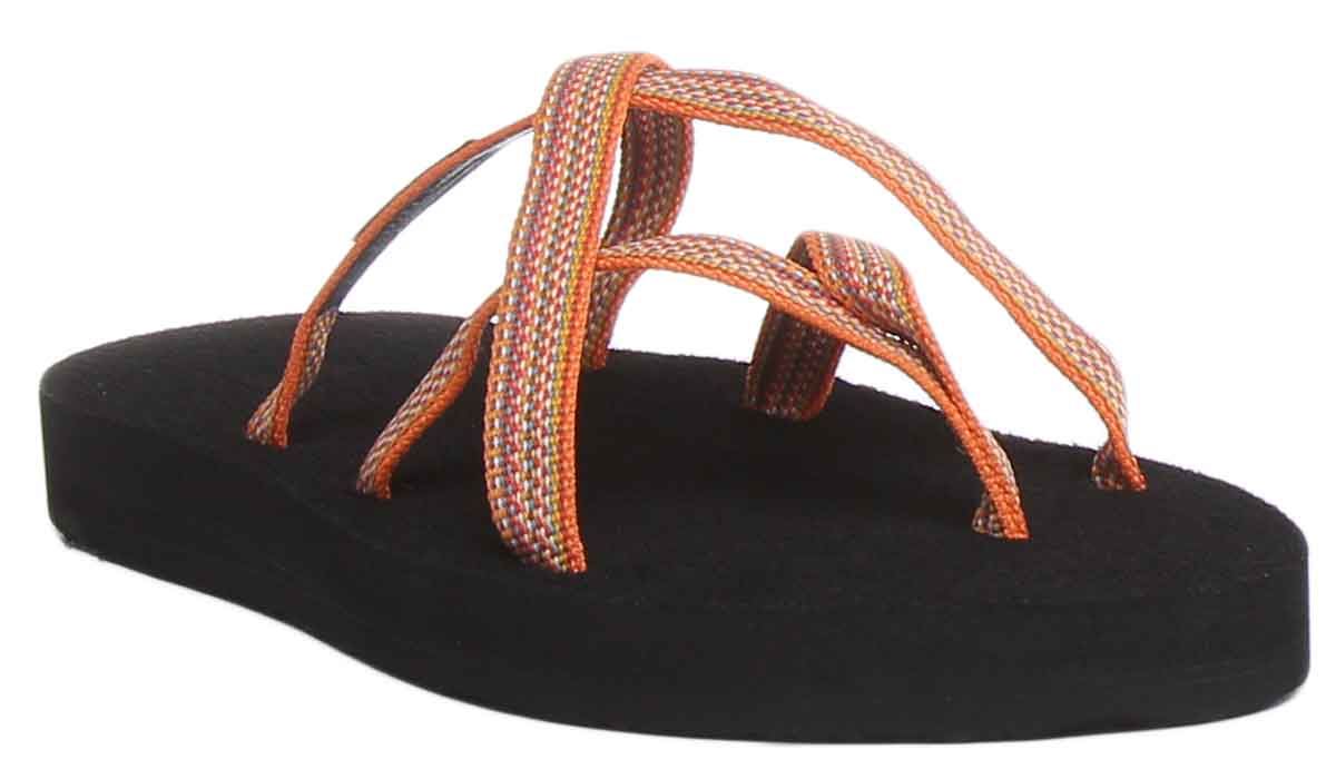 Teva Olowahu Womens Strappy Flip Flop Sandals In Orange Size US 5 - 10 - Picture 21 of 32