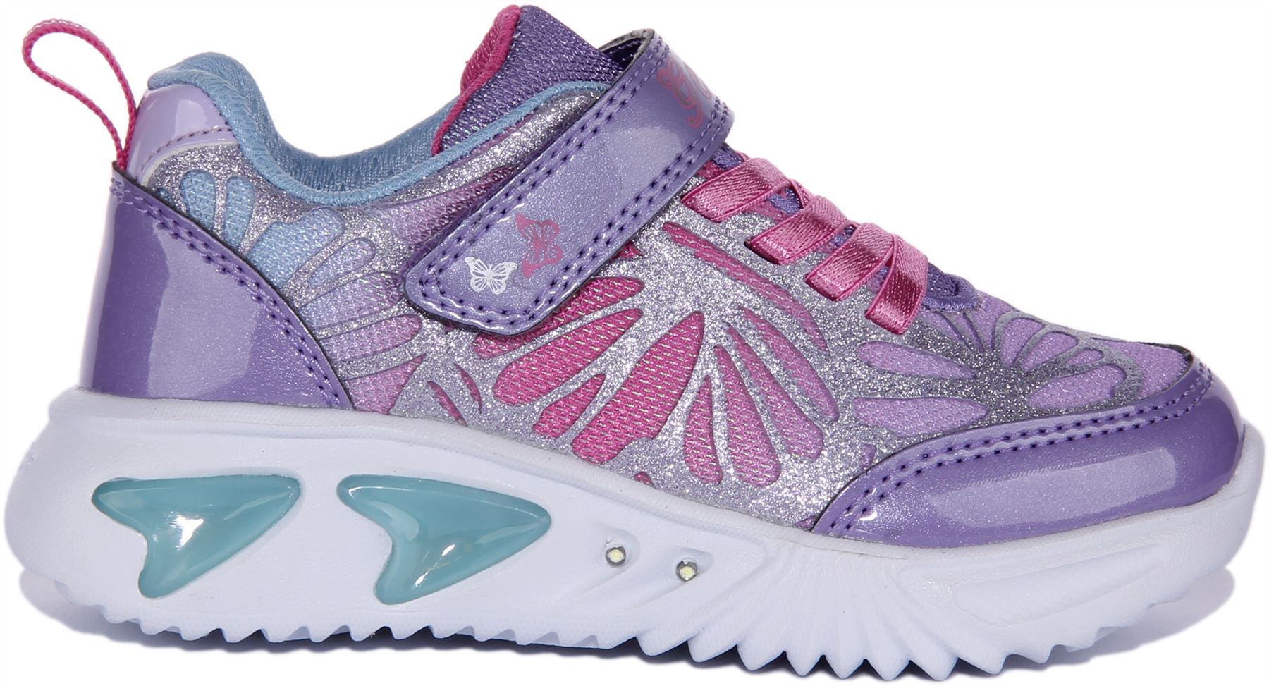 Geox J Assister GB Light Up Sneakers Lavender Infants US 1 - 13 - Picture 8 of 12