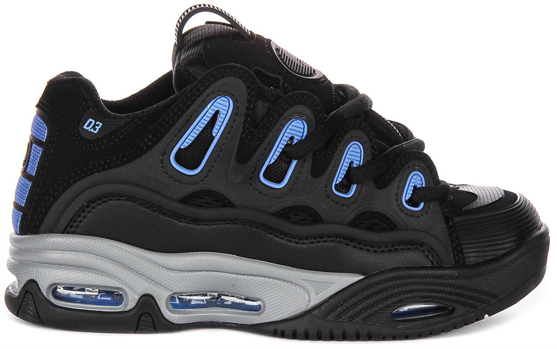 OSIRIS D3 2001 Suela Gruesa Cordones Patín Zapatillas Hombre Negro Azul Ru 6-12 - Imagen 9 de 25