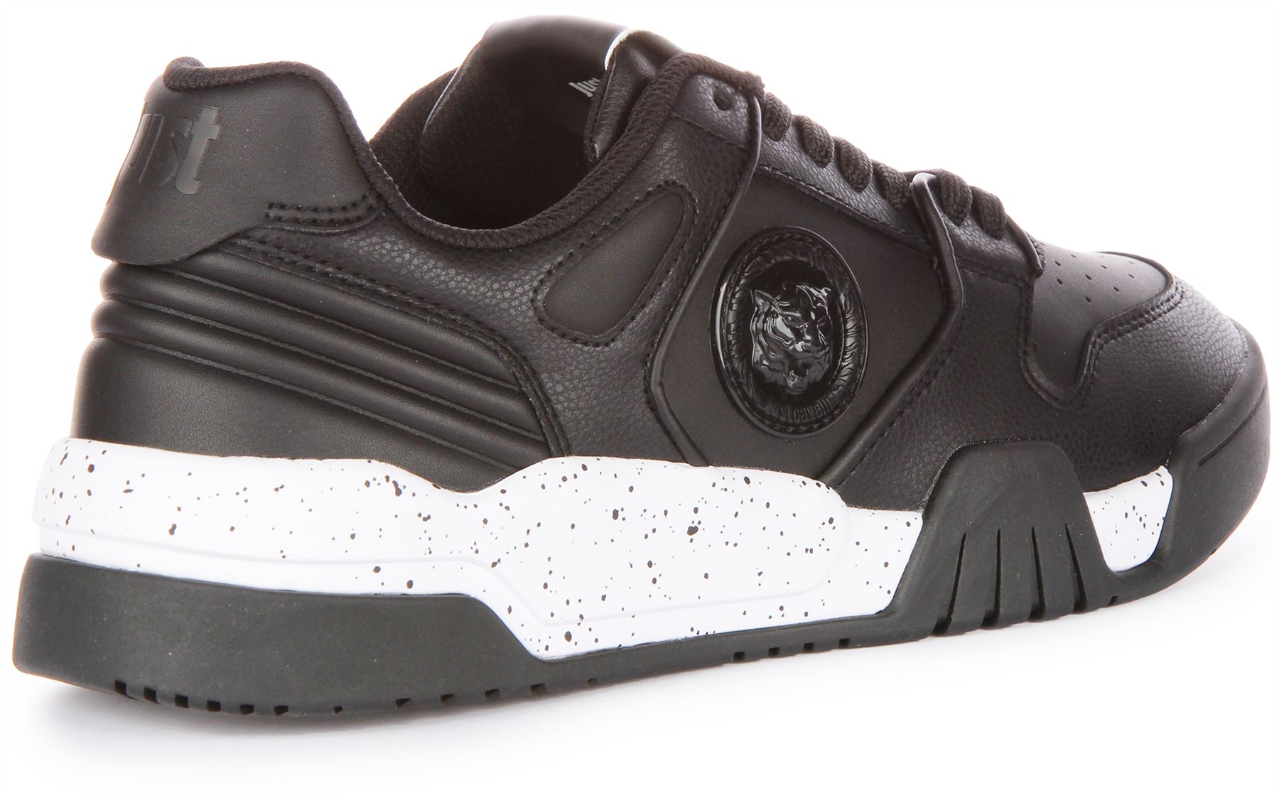 Just Cavalli Fondo Style Cut Mens Sneakers In Black White US 7