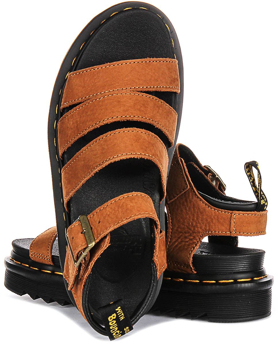 Dr. Martens Women's Blaire Nubuck Sandal - Wedge Platform & Lightweight Ripple Sole - View #4