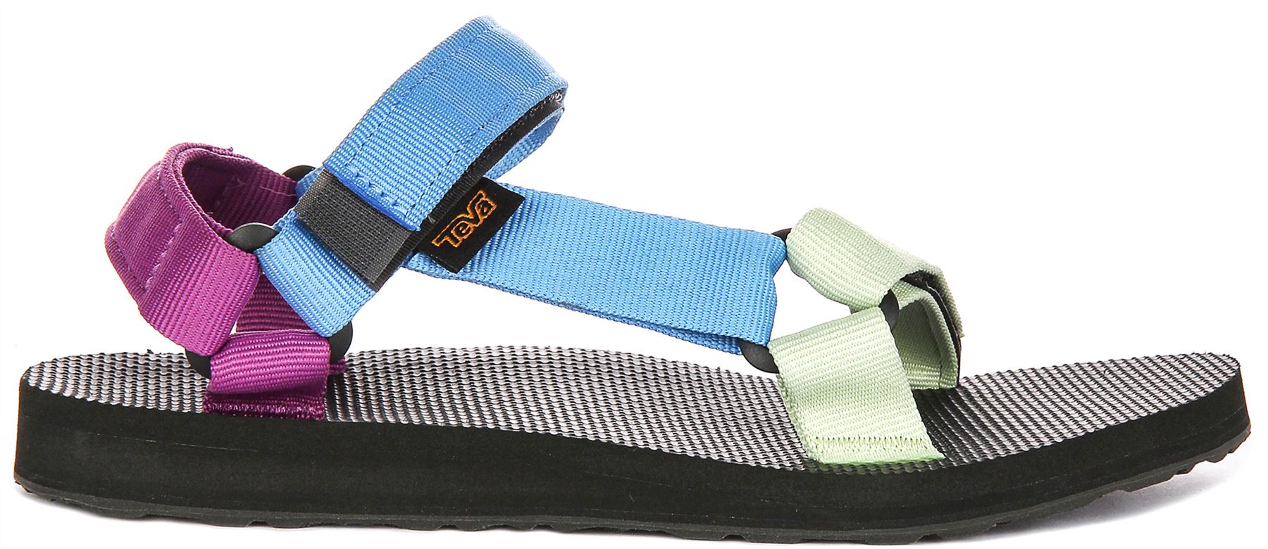 Teva Original Universal Back Strap Vegan Womens Sandals Black Multi US 6 - 9 - Picture 10 of 25