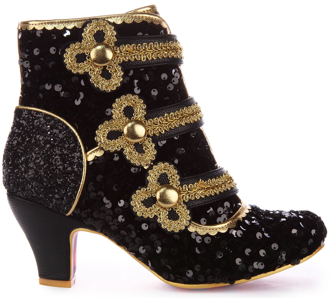 IRREGULAR CHOICE Ratón Rey Sequence Concept 5Cm Tacón Zapato Rojo Mujer Talla 4- - Imagen 3 de 13