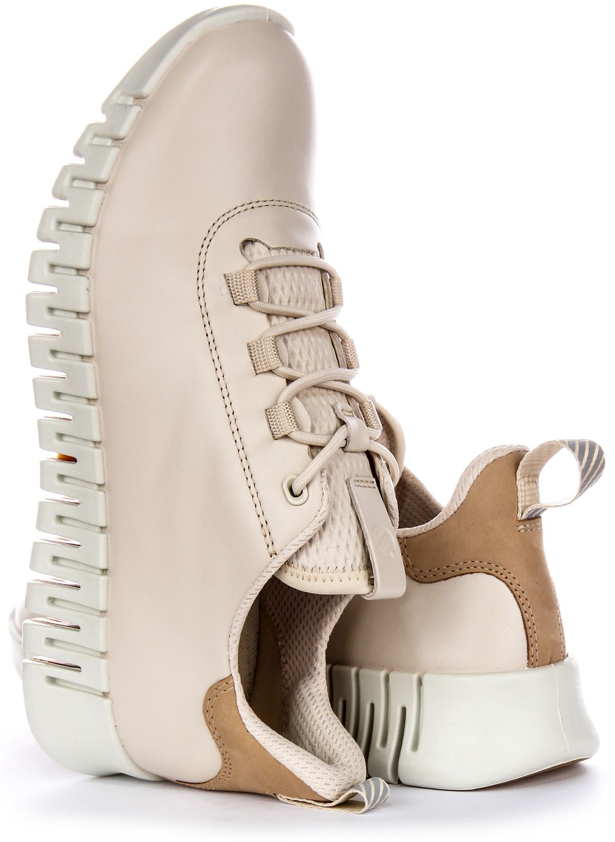 Ecco Gruuv Lace Up Erwachsene Damen Trainer Weiß EU 36-42