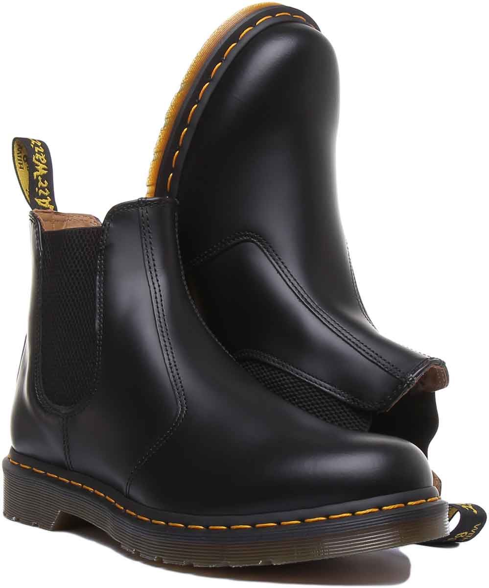 Dr Martens 2976 Ys Classic Chelsea Stichng Mens Boots In Black US