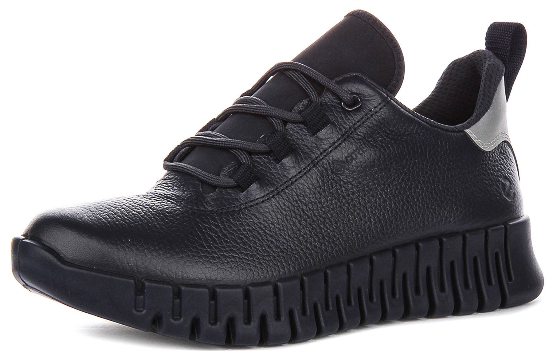 Ecco Gruuv W Leather Laceup Gore Tex Fluidform Damen Trainer in Marineblau EU 37-42