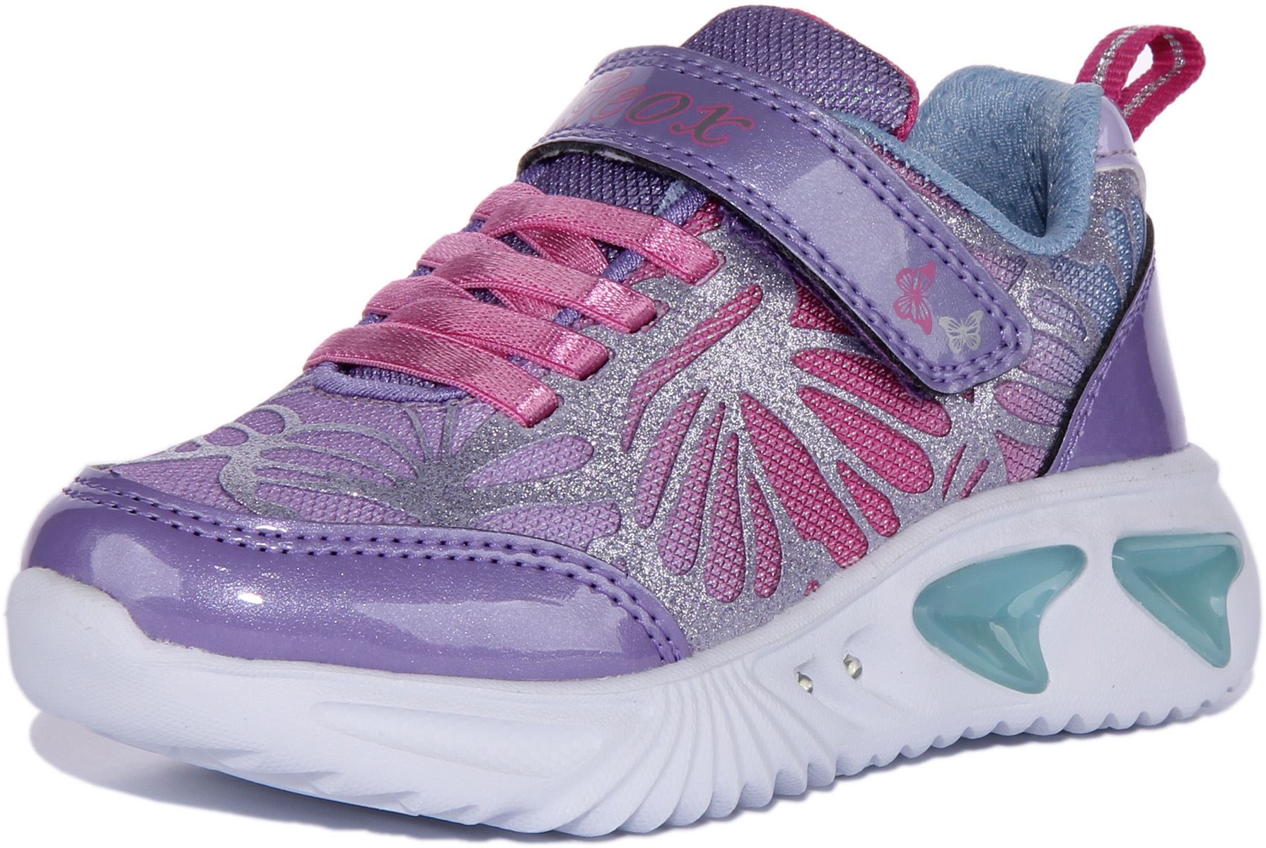 Geox J Assister GB Light Up Sneakers Lavender Infants US 1 - 13 - Picture 12 of 12