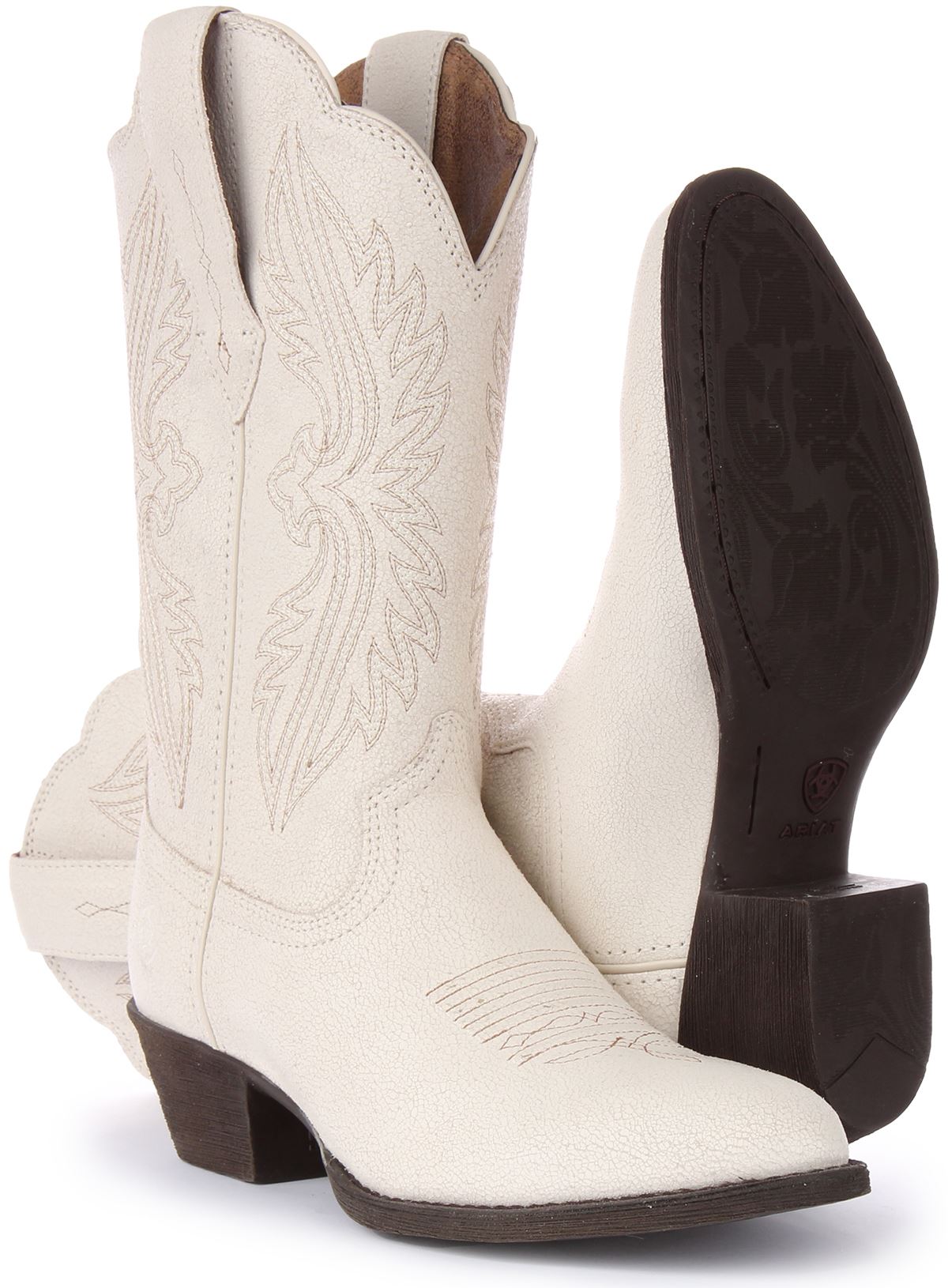 Ariat Heritage J Toe Duratread Pull Tab Western Womens Boot In Brown UK 3 - 9 - Picture 18 of 19