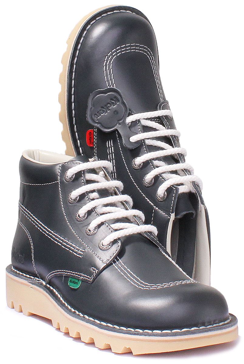 Kickers Kick Hi M High Top Lace Up Red Mens Leather Ankle Boots Size UK 6 - 13 - Picture 19 of 33