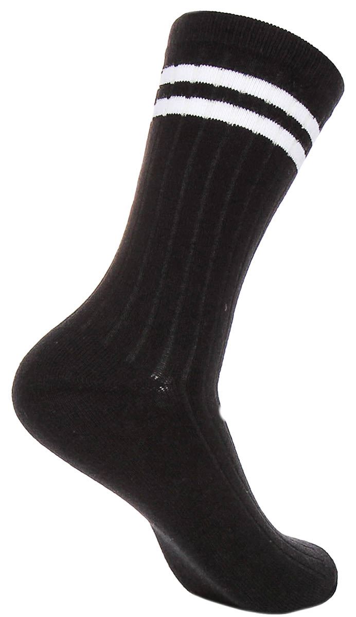 Justinreess England 2P Rayas Algodón Calcetines Hombre en Amarillo Negro Talla - Imagen 4 de 25