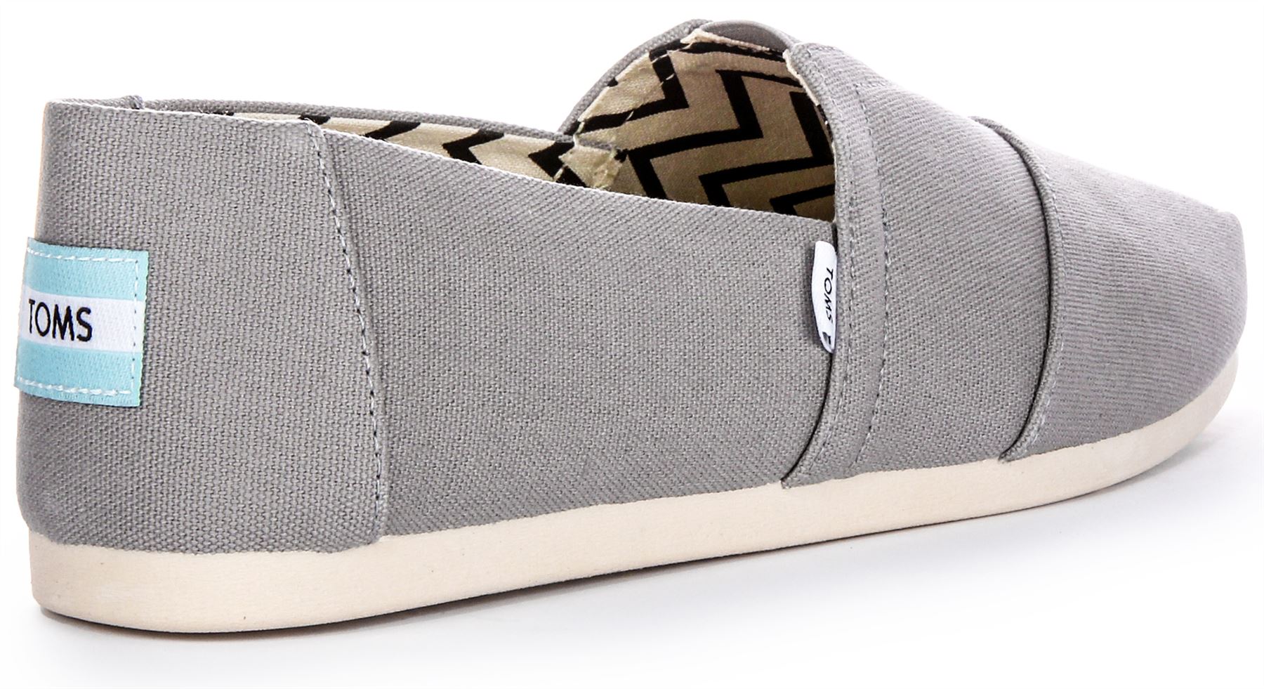 Toms Alpargata Eco Fibre Canvas Espardrilles Mens Trainer Tray Grey UK 7 - 12