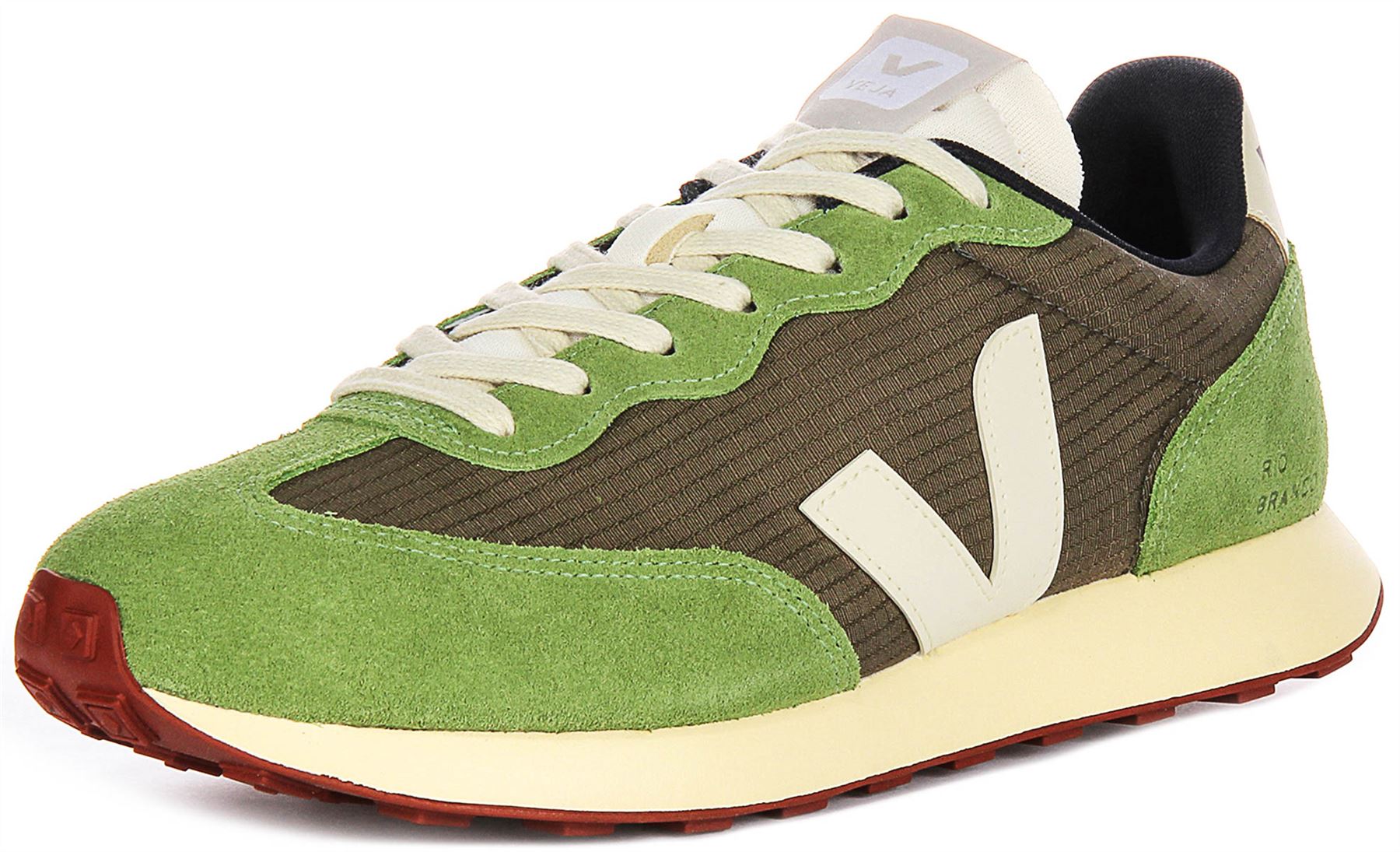 Veja Rio Branco II Ripstop Lace Up Mens Sneaker In Green US