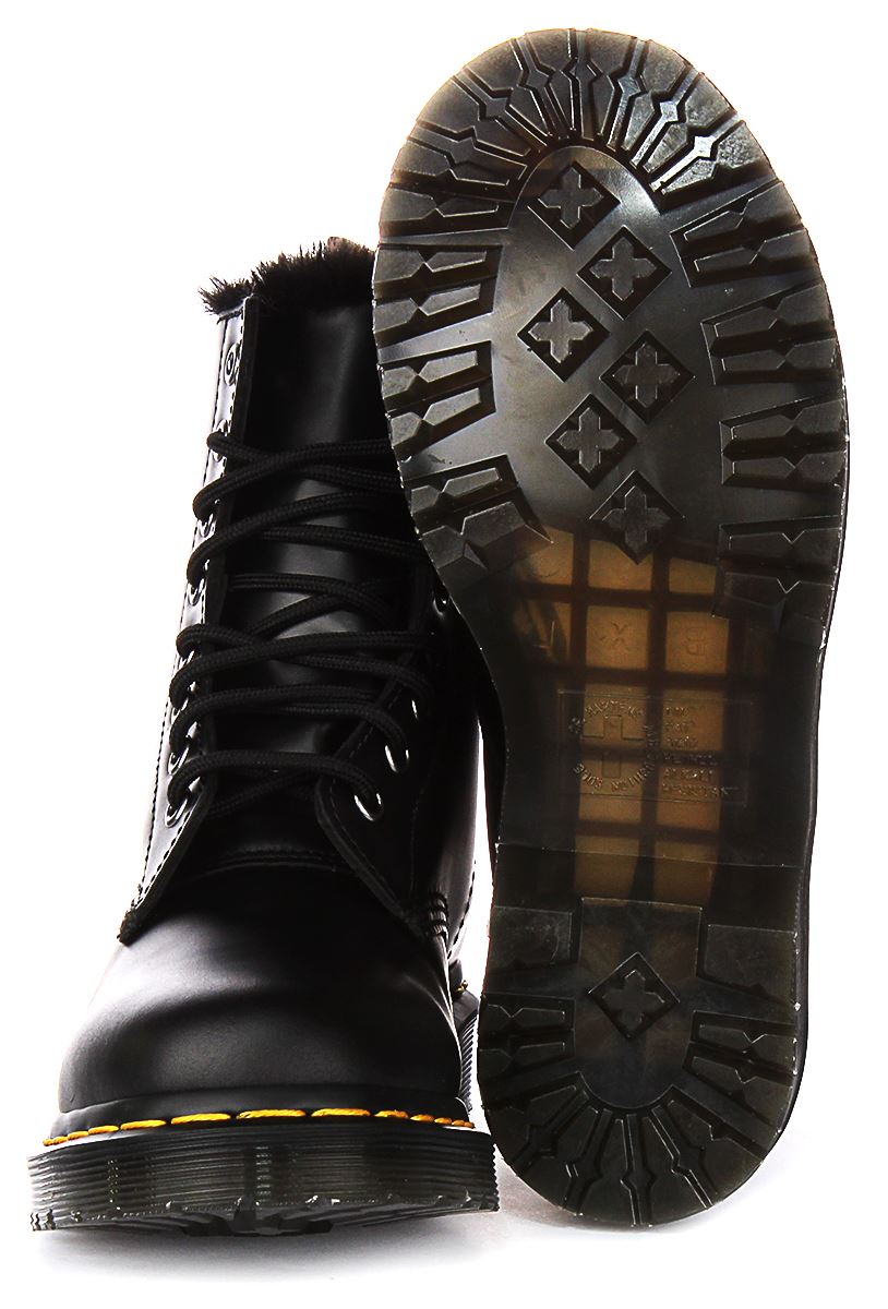 DR MARTENS 1460 Serena Forrado Cuero Tobillo Mujer Botas En Verde Oliva GB 3-8 - Imagen 12 de 25