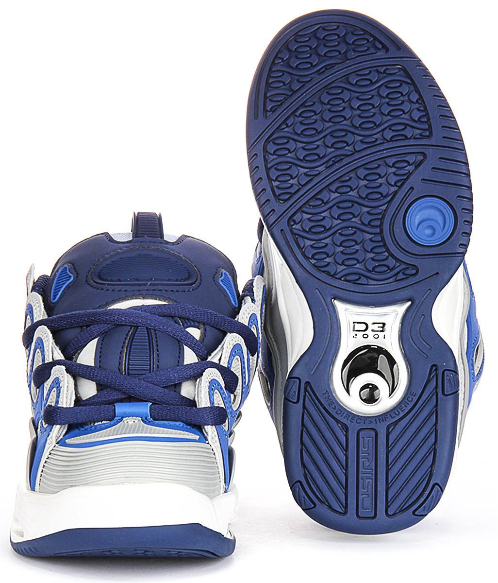 OSIRIS Suela Gruesa Cordones Zapatilla Skate Hombre en Negro Gris Ru 4-12 - Imagen 30 de 37