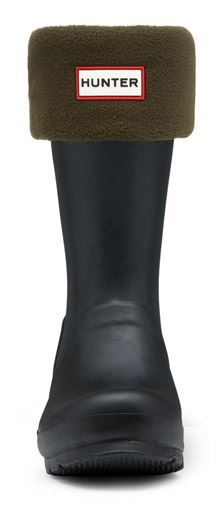 Hunter Fleece Warm Pull On Tall Boot Unisex Socks In Olive - Picture 21 of 28