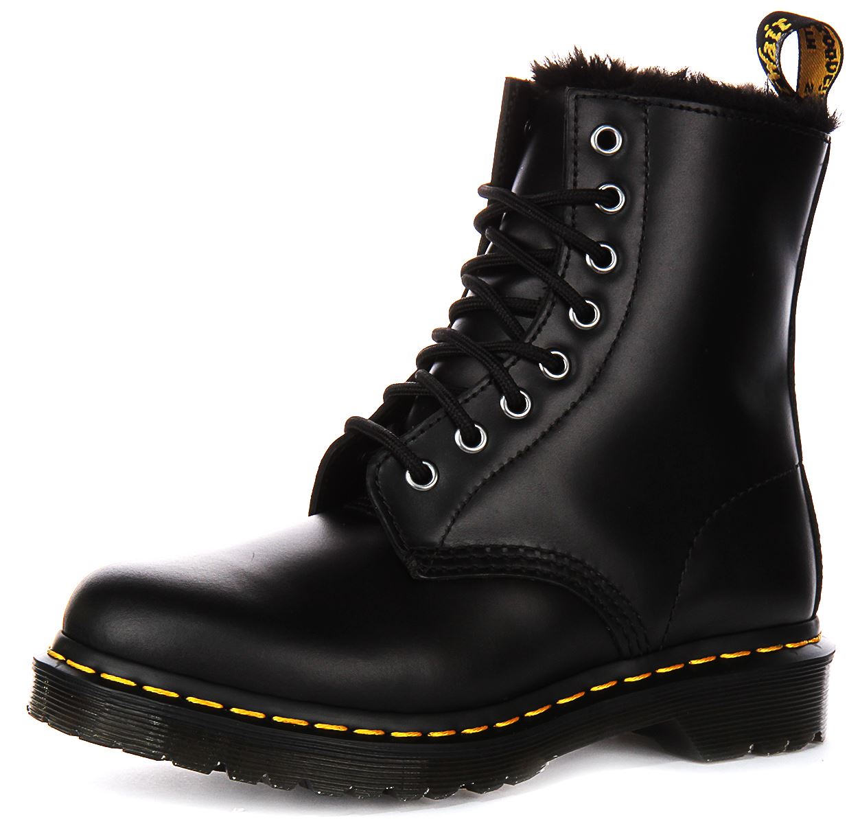 DR MARTENS 1460 Serena Forrado Cuero Tobillo Mujer Botas En Verde Oliva GB 3-8 - Imagen 13 de 25